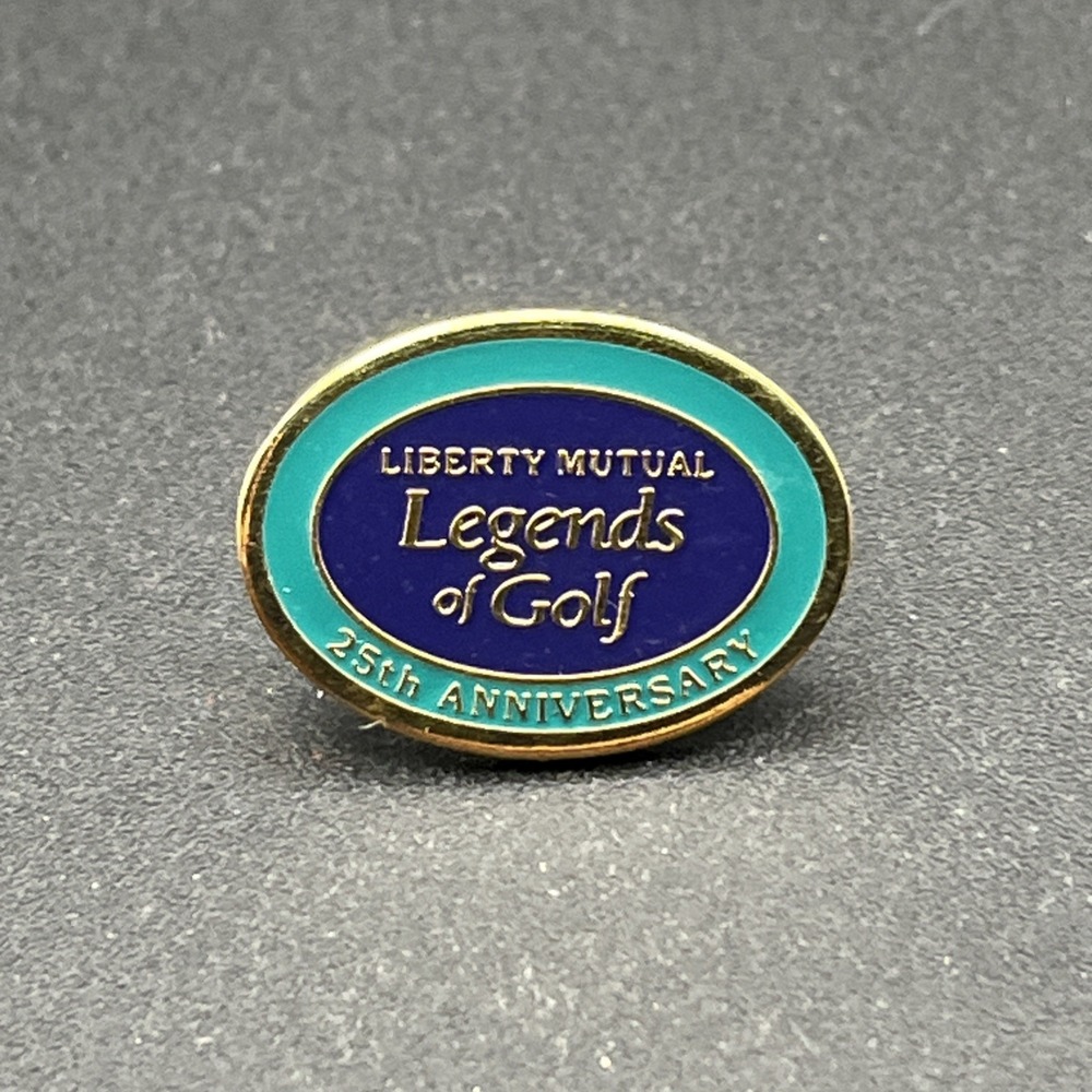 Liberty Mutual Insurance Legends Of Golf 25th Anniversary Lapel Hat Pin